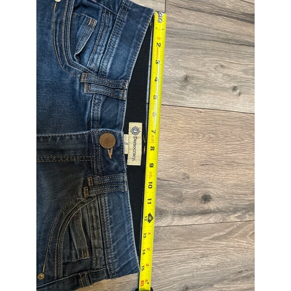 Democracy Womens "Ab" Technology Dark Wash Jeans Size 8 - Picture 3 of 7